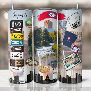 Arkansas Home State Tumbler, Arkansas Coffee Tumbler, Arkansas State Lover Gift